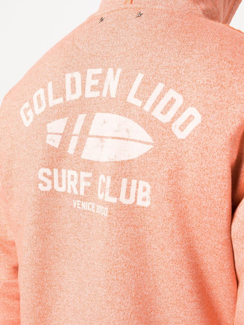 logo-print drawstring hoodie